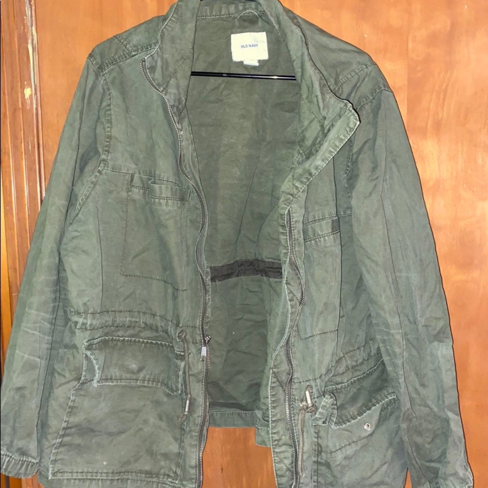 Green utility jacket